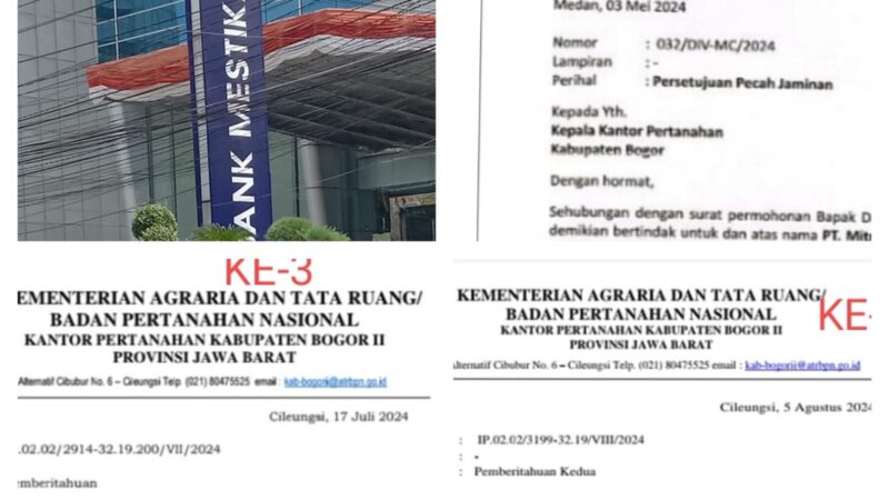 Terkait Pinjaman PT Mitra Dengan Sertifikat Tanah, Diduga Ada Modus Permainan Oleh Staf Marketing Bank Mestika