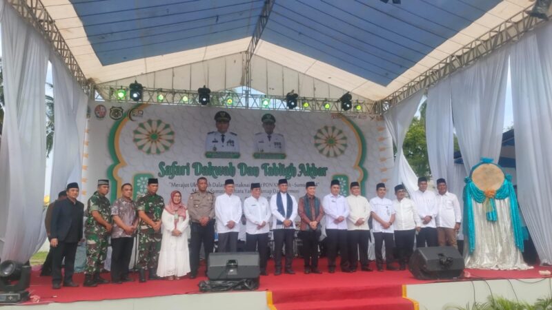 Polresta Deli Serdang Hadiri Safari Dakwah dan Tabligh Akbar, Merajut Ukhuwah Spirit PON 2024