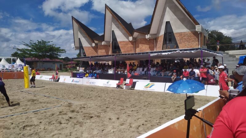 Venue Voli Pantai PON XXI Aceh-Sumut Sangat Unik di Kaldera Toba