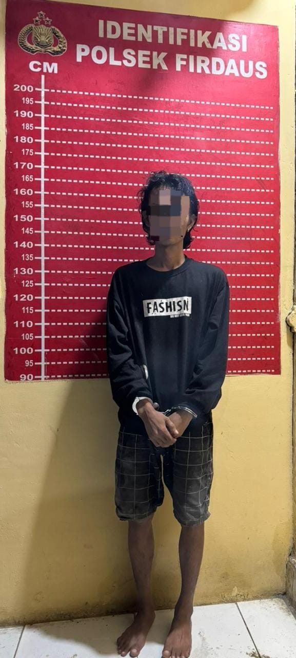 Gesit, Tim Opsnal Reskrim Polsek Firdaus Polres Sergai Borgol Pengedar Narkotika jenis shabu