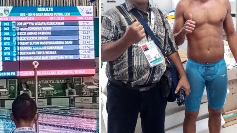 Perenang Andalan Sumut Felix Viktor Iberle Gagal Peroleh Medali