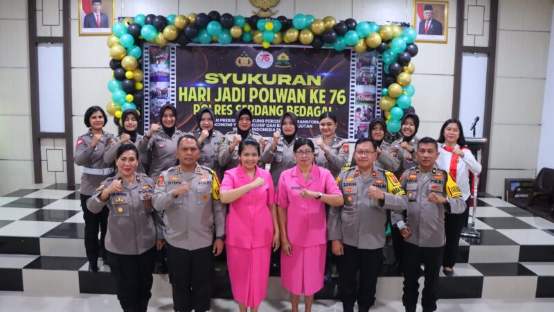 Polres Serdang Bedagai Rayakan HUT Polwan ke-76