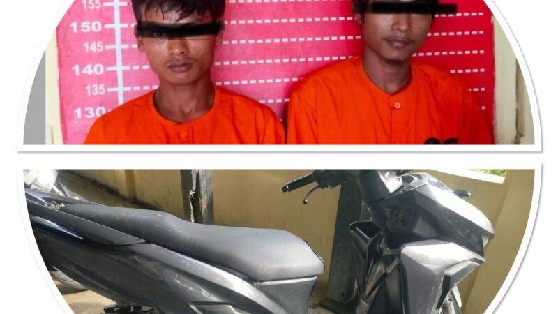 Gerak Cepat, Polres Sergai Amankan terhadap Terduga Pelaku Tindak Pidana Pencurian Sepeda Motor