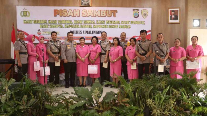 Polres Simalungun Gelar Pisah Sambut Pejabat Struktual di Aula Andar Siahaan