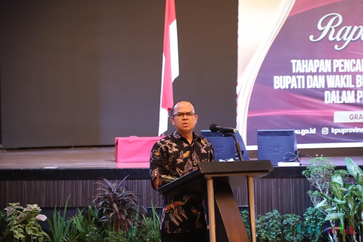 KPU Sumut Bersama KPU Kab/Kota se-Sumut Rakor Tahapan Pasangan Calon yang Diusung Parpol di Pilkada Tahun 2024