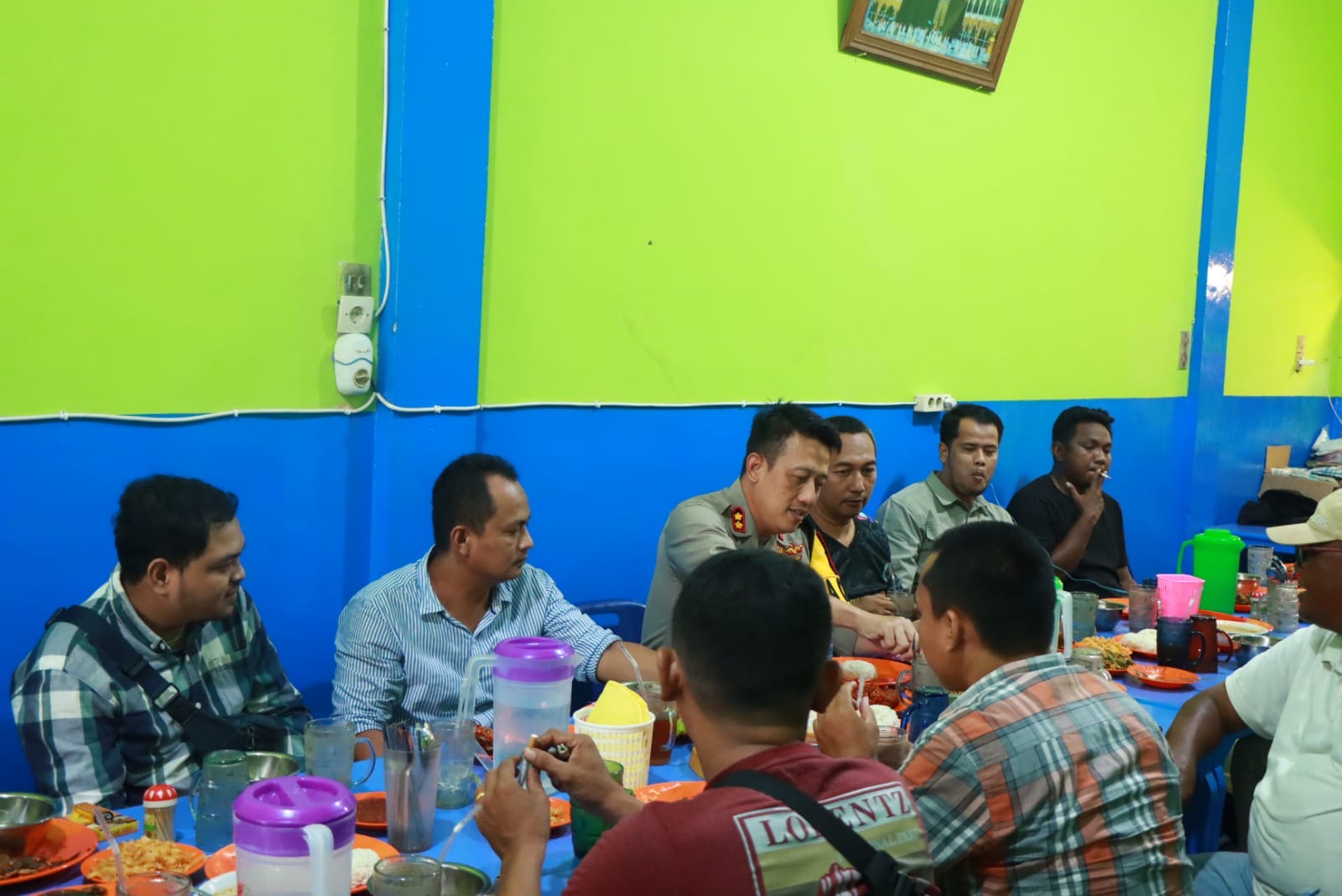 Kapolres Binjai Bersama Para Media Pererat Silaturahmi Jalin Komunikasi