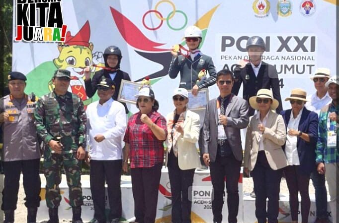 Medali Emas Sumut Bertambah dari Dinov di Equestrian
