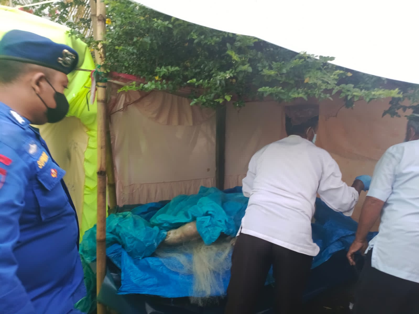Sat Pol Airud Polres Sergai Tangani Nelayan Meninggal dunia karena tenggelam