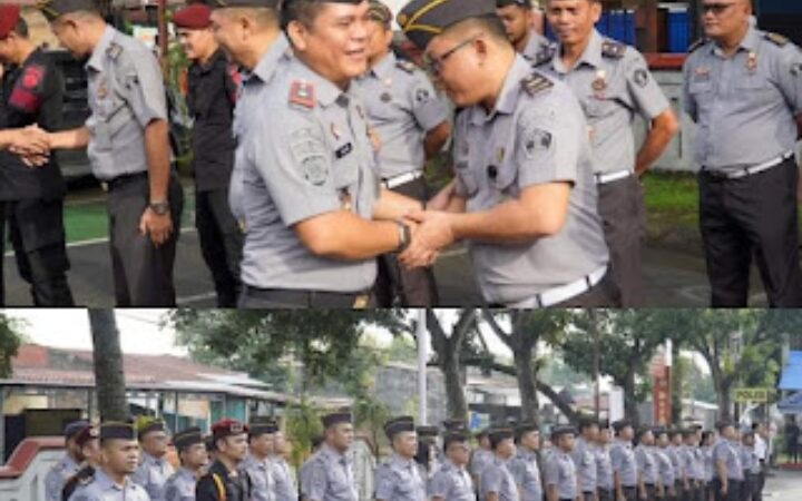 Rutan Kelas 1 Medan Gelar Apel Pagi Rutin Dilaksanakan Halaman Depan