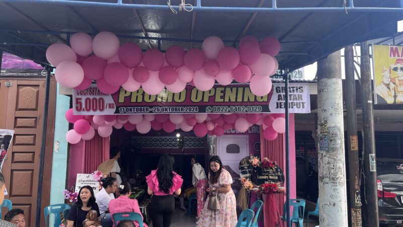 MECCA Laundry Resmi Dibuka Di Medan Letjend Jamin Ginting Ada Promo Cuci Gratis Antar Jemput & 5Ribu/ Kg