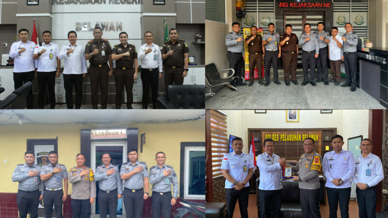 Awali Masa Kepemimpinan, Kepala Rutan Labuhan Deli Jalin Sinergitas Lakukan Kunjungan Silaturahmi Dengan APH