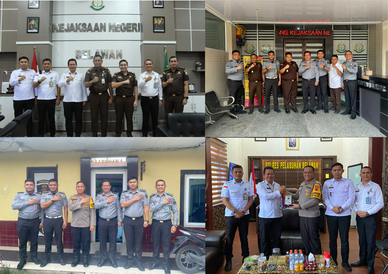 Awali Masa Kepemimpinan, Kepala Rutan Labuhan Deli Jalin Sinergitas Lakukan Kunjungan Silaturahmi Dengan APH