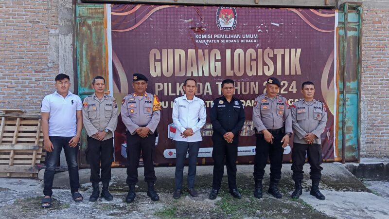 Wakapolres Sergai lakukan Pengecekan Gudang Logustik 1 KPUD Kab Serdang bedaga