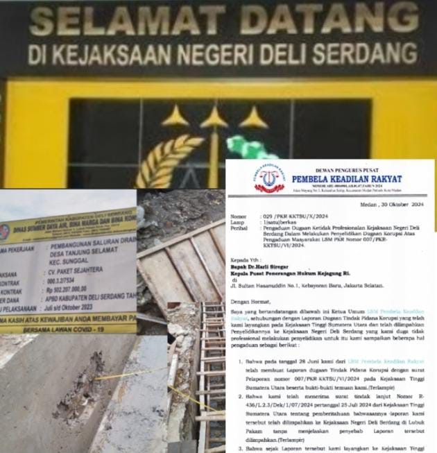 Kejari Deli Serdang Dilaporkan ke Kejagung RI, Diduga Terlibat Dalam Skandal Korupsi Dinas SDABMBK