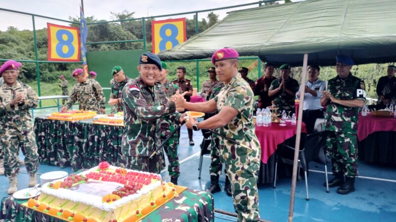 HUT ke-79 Korps Marinir, Polsek Pangkalan Brandan Berikan Kejutan di Mako Marinir 8 Harimau Putih Pangkalan Brandan