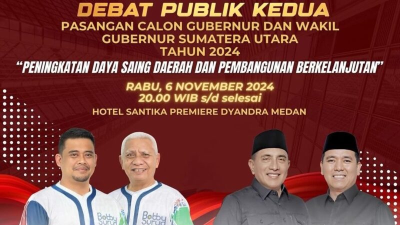 Debat Publik Kedua Pilgub Sumut 2024 Saling Ngegas Calon Gubernur Sumut Urut 1 Dan Urut 2