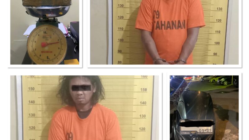 Sat Narkoba Polres Binjai Ciduk 2 Pria Saat Transaksi Narkoba Di Jl Bhakti Desa Sendang