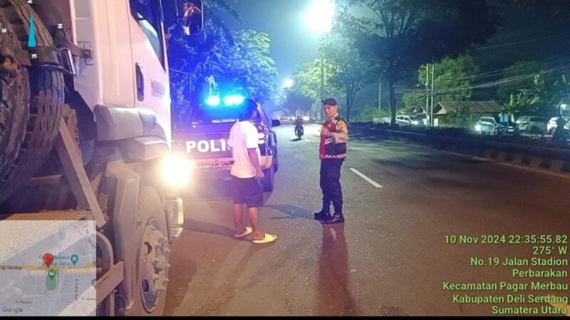 Antisipasi Kejahatan Pada Malam Hari, Polresta Deli Serdang rutin Patroli