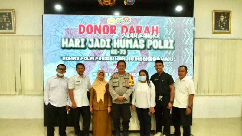 Darah Serentak dalam rangka *Hari Jadi Humas Polri ke 73 Tahun 2024*