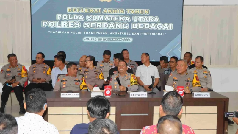 Polres Sergai Gelar Refleksi Akhir Tahun 2024 dan Progres 2025