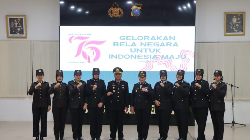 Wakapolres Serdang Bedagai, Kompol Mukmin Rambe, S.H., memimpin langsung upacara khidmat