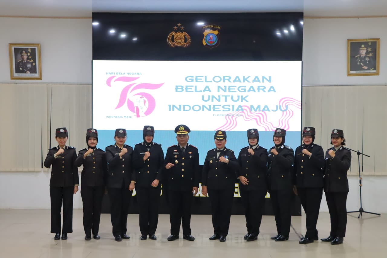 Wakapolres Serdang Bedagai, Kompol Mukmin Rambe, S.H., memimpin langsung upacara khidmat