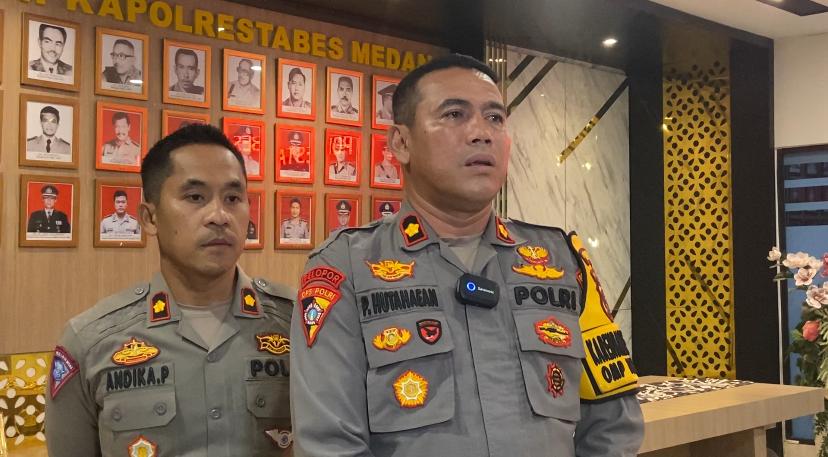 Sat Lantas Polrestabes Medan Melakukan Rekayasan Lalin Di Malam Tahun 2025