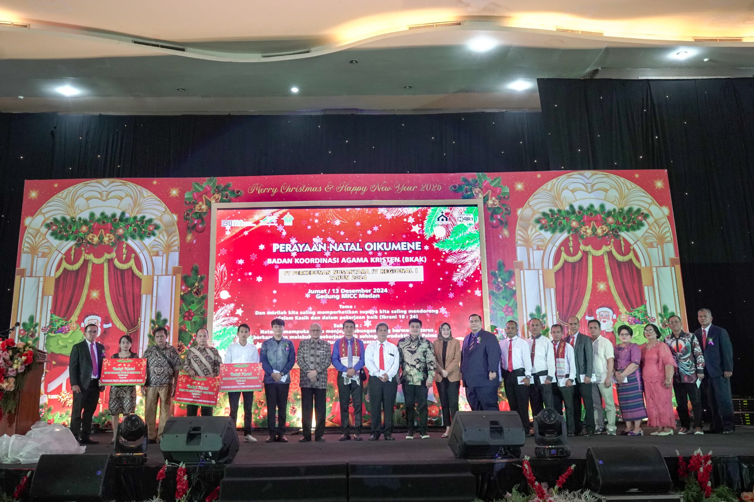 PT Perkebunan Nusantara IV Regional 1 Rayakan Natal Oikumene Tahun 2024