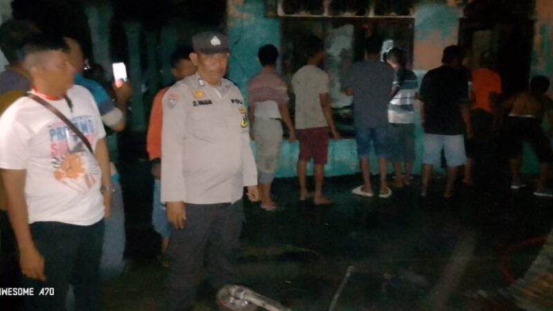 Gerak Cepat Polsek Firdaus Polres Sergai tinjau lokasi rumah kebakaran