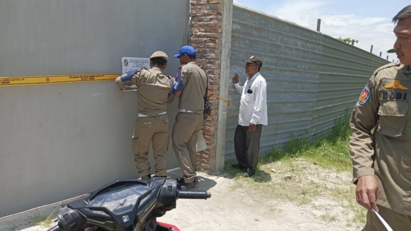 Bangunan Peternakan Ayam Di Kec Pantai Labu Kab Deli Serdang Disegel, Tanpa Izin Di bongkar