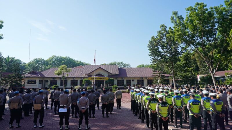 Kapolres Langkat Pimpin Langsung Apel Siaga 1 May Day 2025