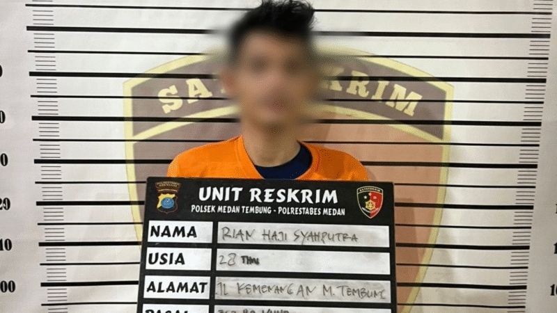 Pria Muda Berhasil Diamankan Unit Res Polsek Tembung Terkait Curanmor 2 Unit