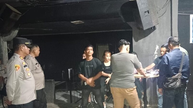 Kapolsek Kutalimbaru Lakukan Pengecekan Dilokasi Cafe. Lau Vota tidak ditemukan Aktifasi Peredaran Narkoba dan Penjualan Miras.