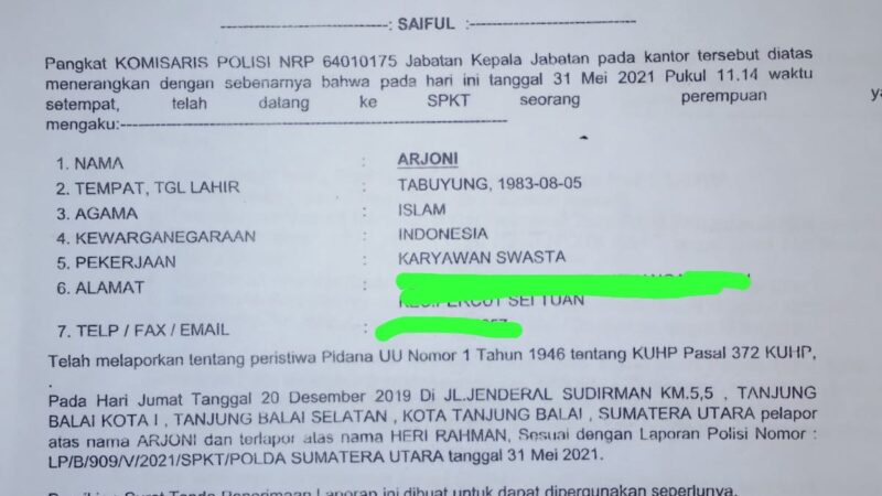 DITETAPKAN SEBAGAI TERSANGKA, LBH MEDAN DESAK POLDA SUMUT TAHAN HERI RAHMAN KTU RS. UMUM DAERAH TENGKU MANSYUR