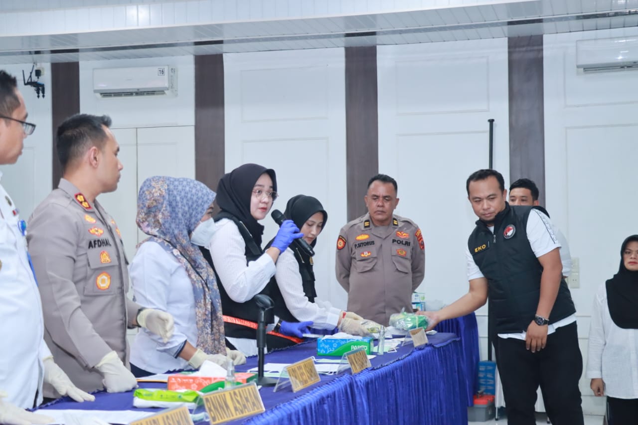 Polres Asahan Gagalkan Peredaran 31,5Kg Sabu, 4 Orang Ditangkap