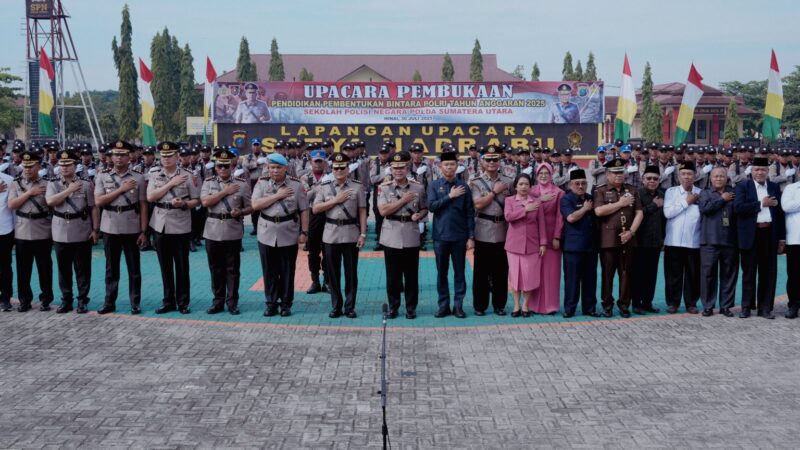 Kapolda Sumut Irjen(Pol) Wishnu Pimpin Pembukaan Pendidikan Bintara ” Lahirkan Polisi Masa Depan Berintegritas”