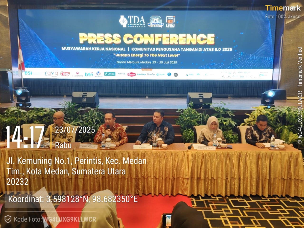 Komunitas TDA Gelar Mukernas Dan Konsolidasikan Kkekuatan Pengusaha Kecil – Menengah Indonesia  Di Hotel Grand Mercure