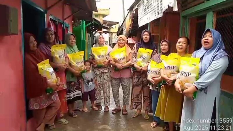 Direktorat Polairud Polda Sumut Gelar Gerakan Pangan Murah, Salurkan 5 Ton Beras SPHP untuk Warga Sekitar Mako Polairud