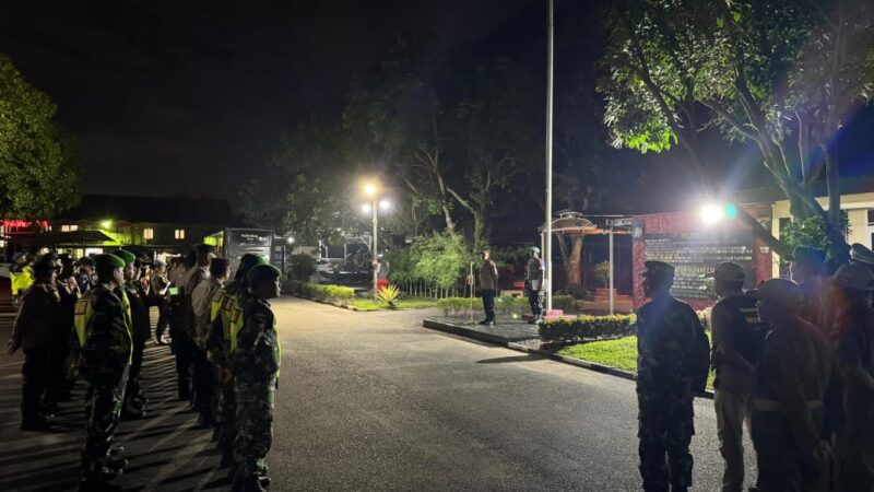 Polres Binjai Gelar Patroli Skala Besar (KRYD) Bersama TNI & Satpol PP