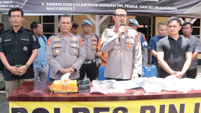 Tim Cobra Satreskrim Polres Binjai, Ungkap Pelaku Pembunuhan Di Kos-Kosan Kurang Dari 8 Jam