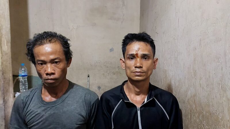 Polsek Medan Baru Amankan Dua Orang Pelaku Melakukan Pencurian Mesin Genset.