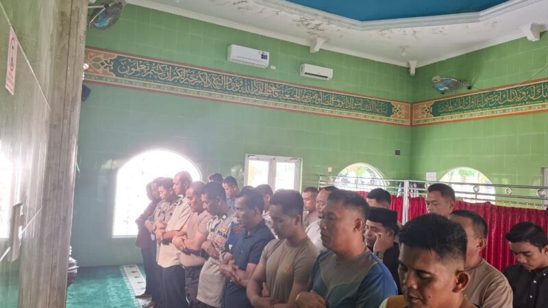 Polres Sergai Laksanakan Sholat Ghoib Doakan Driver Ojol Alm. Affan Kurniawan