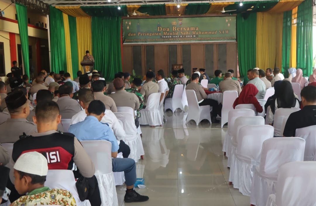 Polresta Deli Serdang Peringati Maulid Nabi 1447 H dan Gelar Doa Bersama untuk Bangsa