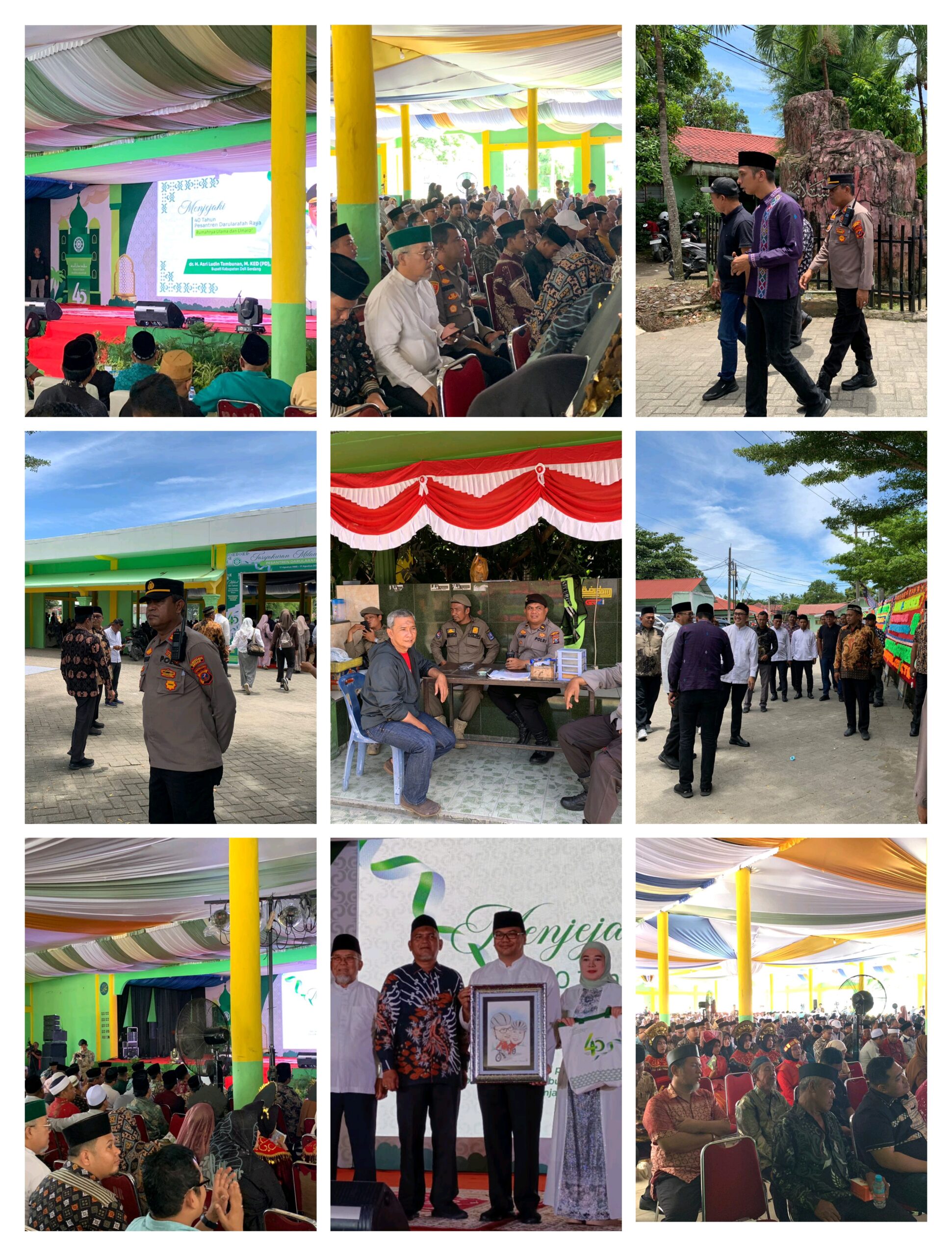 Tasyakuran Milad Ke-40 Tahun Pesantren Darul Arafah Raya Di Kecamatan Kutalimbaru.