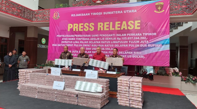 Terpidana Kasus Pembalakan Liar Adelin Lis Setor Rp. 105,8 Miliar dan US$2,9 Juta Ke Negara