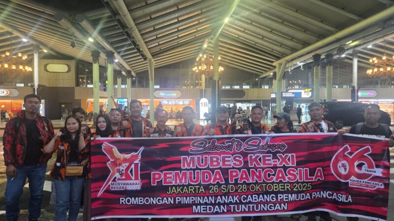Sempurna Sembiring Pimpin Delegasi PAC Medan Tuntungan ke Mubes XI Pemuda Pancasila