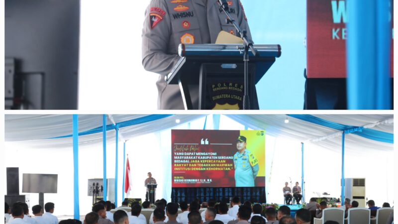 Kapolda Sumut Tekankan Tiga Poin Kunci di Polres Sergai: Profesional, Reformis, dan Melayani