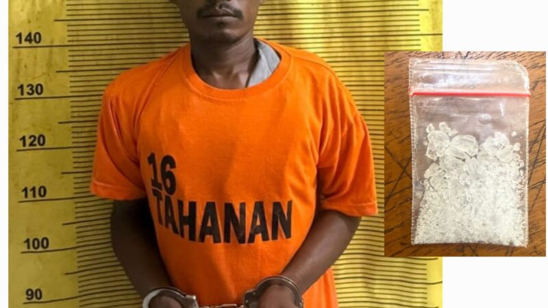 Pemuda Amplas Ini Coba Jual Narkoba ke Petugas, Langsung Digelandang ke Polres Binjai