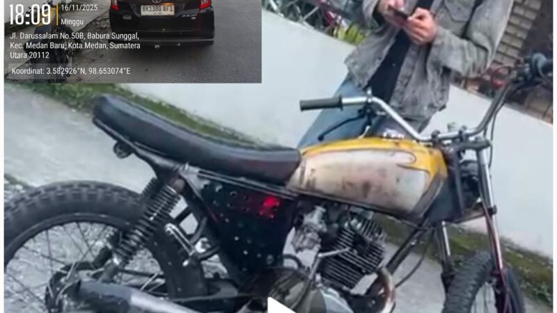 Tabrak Lari Mobil Wartawan JATANRAS, Pengendara Motor CB Custom Ilegal Takut Diperiksa
