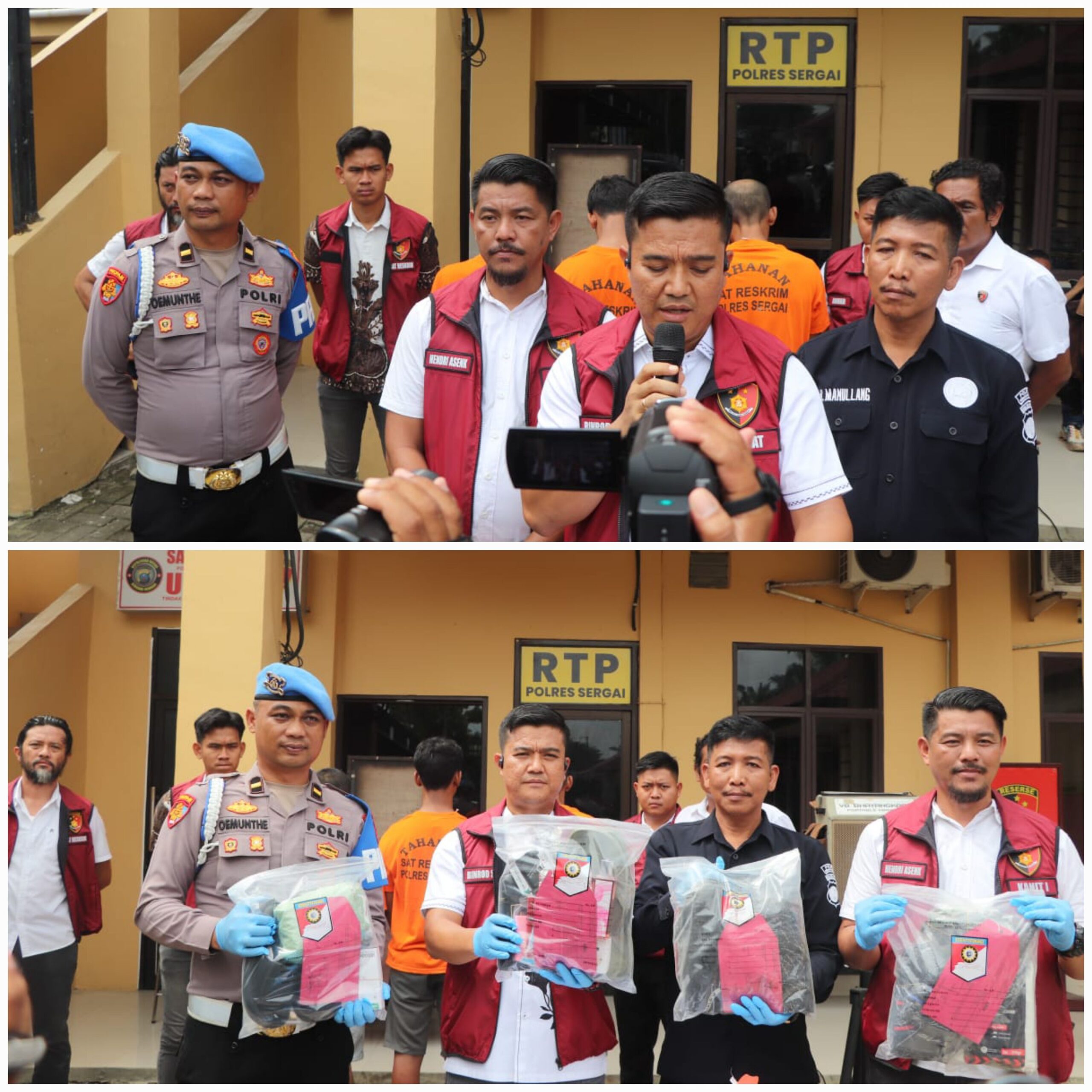 Dua Kasus Curat Terbongkar Sekaligus, Sat Reskrim Polres Sergai Ringkus Para Pelaku Tanpa Jeda